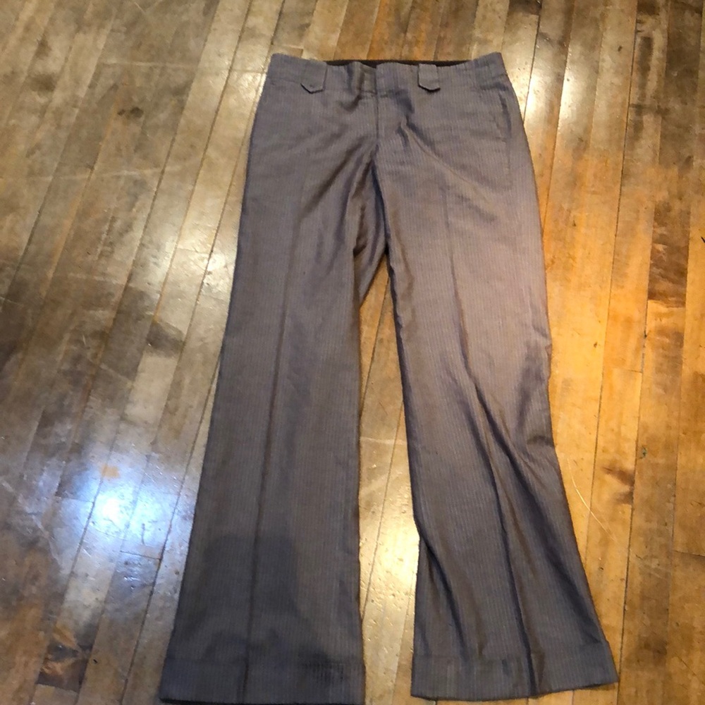 Banana Republic brown pinstriped dress pants